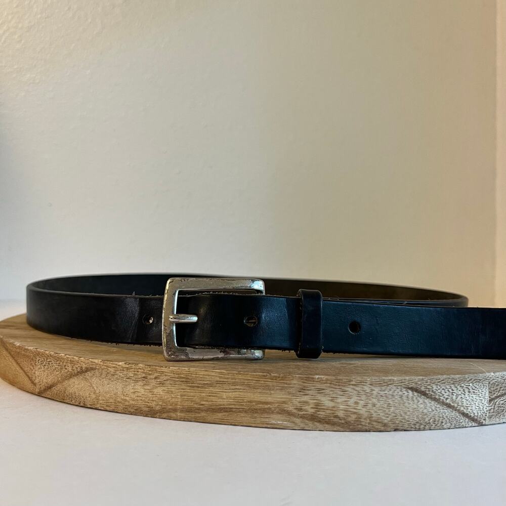 Eddie Bauer USA Made Genuine Italian Leather Worn in Unisex Belt Size XL